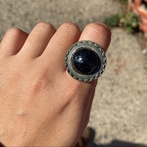 Tribal Black stone Statement Ring!
